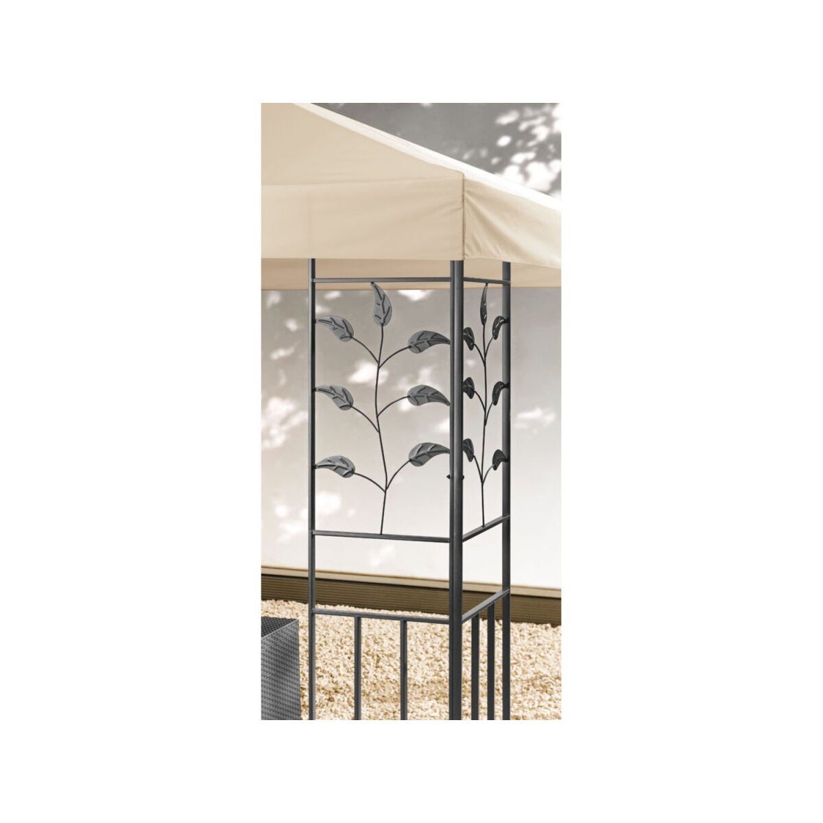 LIVARNO HOME Pavillon, 3 x 3 m, mit Stahlrahmen, beige