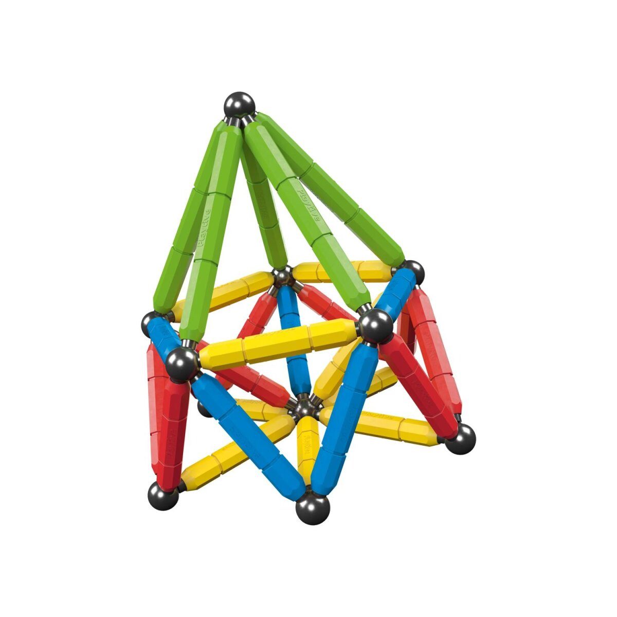 Kit magnétique ludique, nombreuses variantes de construction (coloré)
