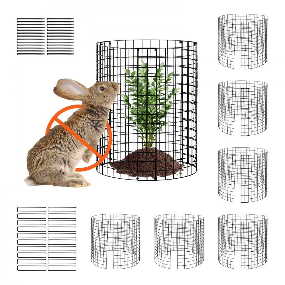 Pack of 6 Plant Protection from Animals, 32cm Diameter x 35cm Height, Chicken Wire Plant Protection, Plant Cages for Outdoor Plants, Flowers and Vegetables, Keeps Rabbits, Chickens and Squirrels Away, 18 Piece Metal Mesh Pack of 6 Plant Protection from Animals, 32cm Diameter x 35cm Height, Chicken Wire Plant Protection, Plant Cages for Outdoor Plants, Flowers and Vegetables, Keeps Rabbits, Chickens and Squirrels Away, 18 Piece Metal Mesh
