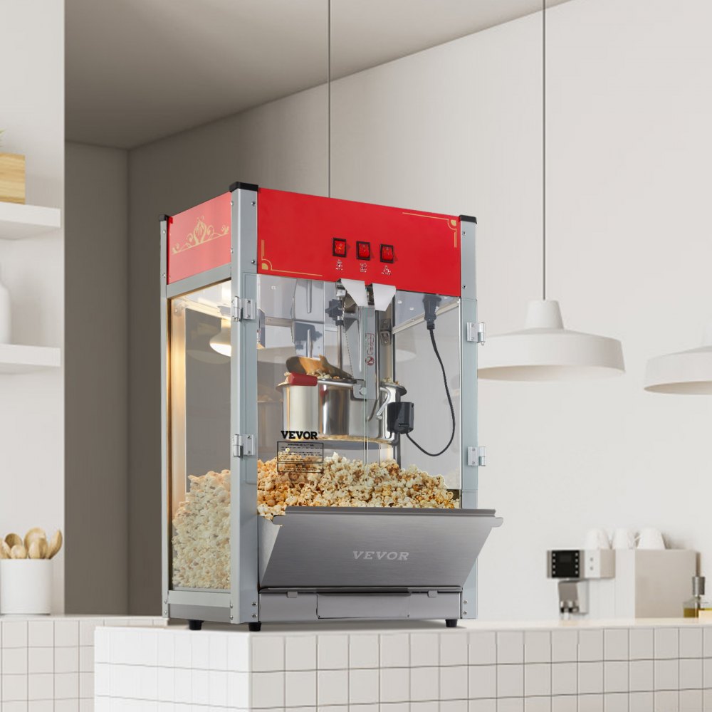 Popcornmachine Popcornmachine Popcornmachine 1440W popcornmachine, 12oz waterkoker voor 80 kopjes per lading, popcornmachine op aanrecht met gehard glas, 3 roestvrijstalen scoops Cinema Popcornmachine Popcornmachine Popcornmachine 1440W popcornmachine, 12oz waterkoker voor 80 kopjes per lading, popcornmachine op aanrecht met gehard glas, 3 roestvrijstalen scoops Cinema