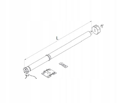 Aluprof fi40 DM35R 10/17 Funkmotor + Zubehör Rolladenmotor Rolladenmotor
