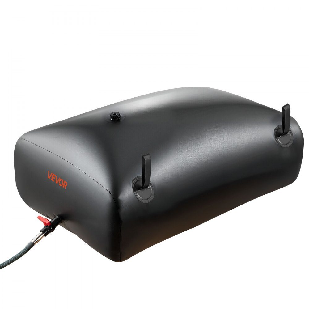 Vessie de stockage d'eau, sac à eau 113 L avec robinet, sac à eau pliable et portable en PVC 1000D, stockage d'eau pour système d'irrigation, résistance à la sécheresse et aux catastrophes, noir