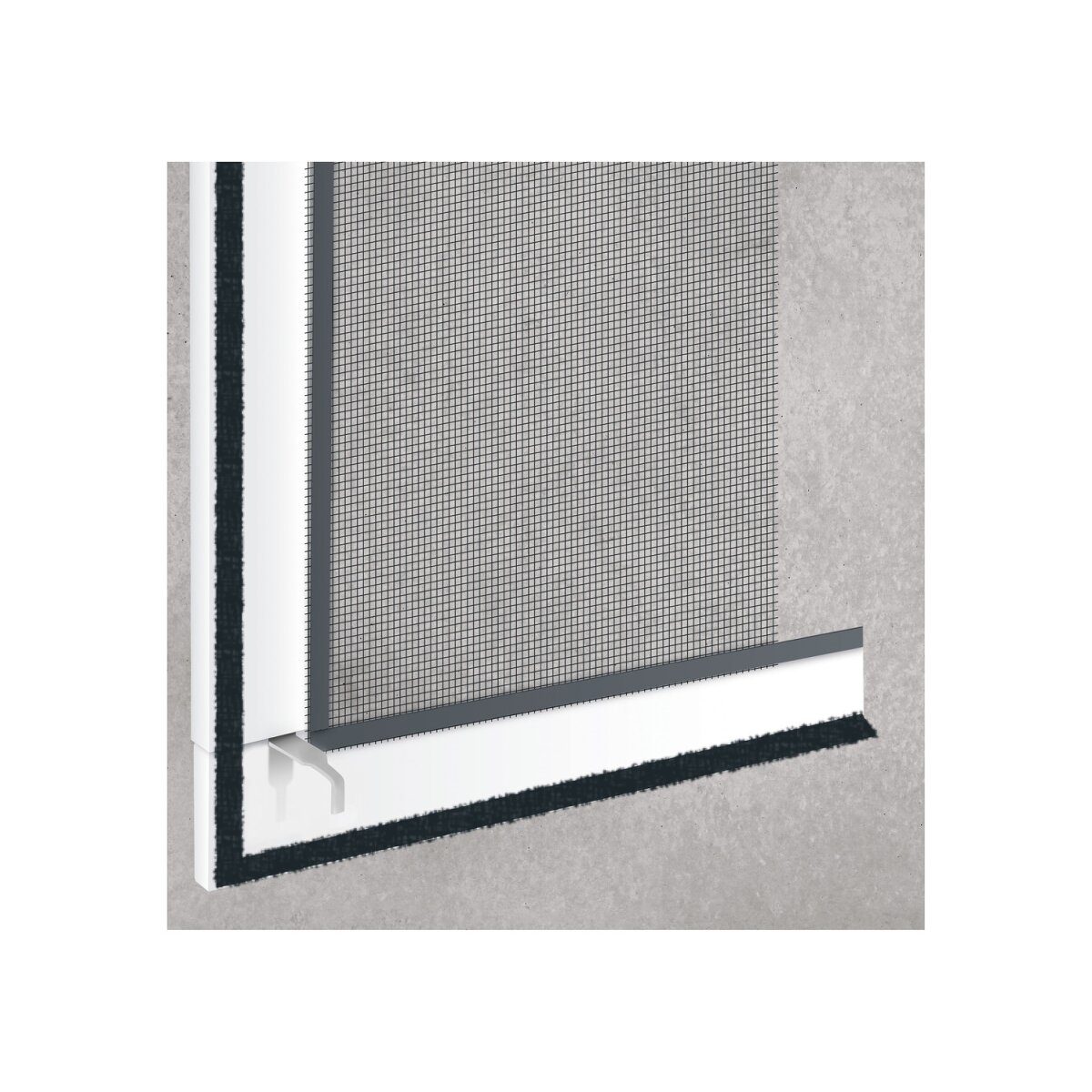 LIVARNO home Insektenschutz für Fenster, 100 x 120 cm, weiß