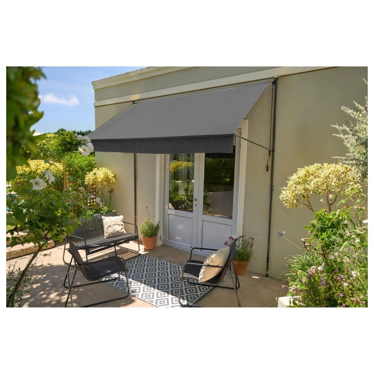 LIVARNO® Klemmmarkise 300 x 150, Anthrazit