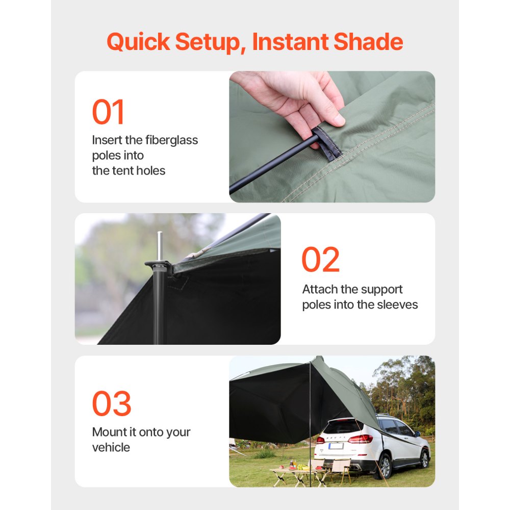 Sonnensegel Wohnwagen 3x2,1m Sonnendach Wohnmobil UV50+ UV-Schutz Markise 190T Polyestergewebe Markise PU2000mm wasserdicht inkl. Tragbare Tasche. Ideal für Campingausflüge mit Familientreffen Sonnensegel Wohnwagen 3x2,1m Sonnendach Wohnmobil UV50+ UV-Schutz Markise 190T Polyestergewebe Markise PU2000mm wasserdicht inkl. Tragbare Tasche. Ideal für Campingausflüge mit Familientreffen