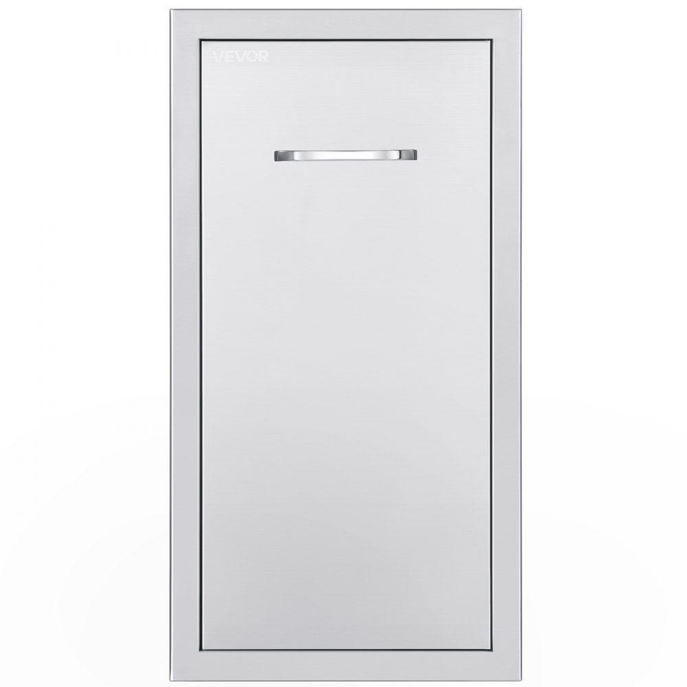 Trash Drawer for Outdoor Kitchen BBQ Kitchen Islands 344 x 498 x 655mm (W x D x H) Indoor Storage Multipurpose Stainless Steel Kitchen Drawers for Propane Gas Bottles Max 25kg (No Trash Cans)