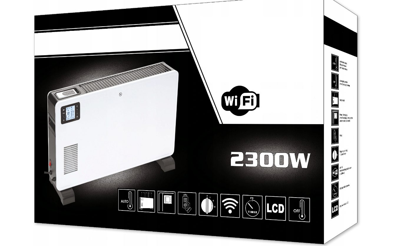 #BESTDEAL# Energy-saving heating convector with THERMOSTAT WIFI APP control 2300W