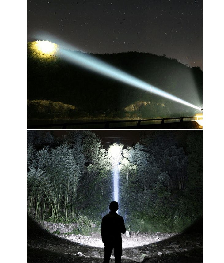 #BESTDEAL# Outdoor LED-zaklamp tot 800 m met powerbank