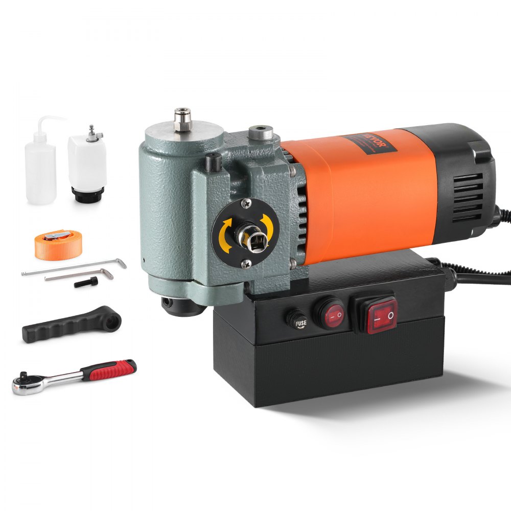 Perceuse magnétique, carottier 1300 W, perceuse magnétique portable plate avec dispositif de refroidissement et protection contre les surcharges, presse magnétique pour installation d'équipement, industriel, travail des métaux, orange Perceuse magnétique, carottier 1300 W, perceuse magnétique portable plate avec dispositif de refroidissement et protection contre les surcharges, presse magnétique pour installation d'équipement, industriel, travail des métaux, orange