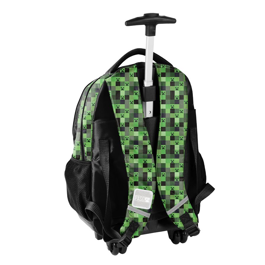 Pixel Mask backpack with wheels