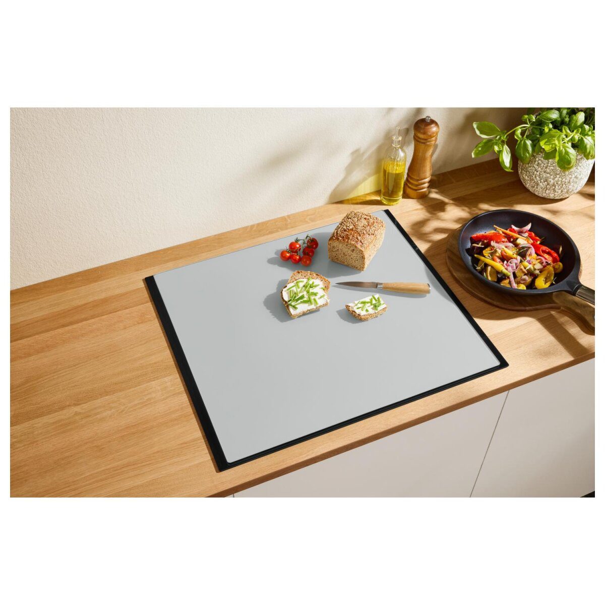 SILVERCREST® glass stove cover plate