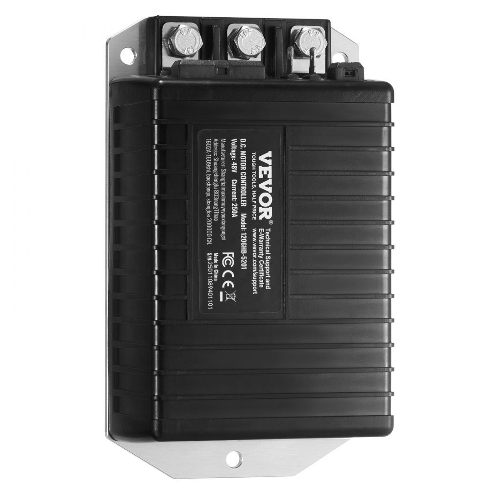 Golf Cart Speed ​​Controller, 48V 250A Replacement DC Motor Controller for EZGO TXT Golf Cart, IP65 Rating, Aluminum ABS Housing, Compatible with Models 1206HB-5201