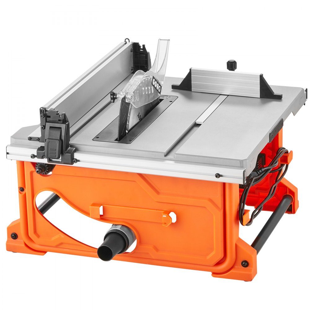 Tischkreissäge 4400 U/min, Tischkreissäge 1800 W, 85 mm bei 90° Querschnitt / 60 mm bei 45° Schrägschnitt, Winkelanschlag -60˚/60˚, ideal zum Schneiden von Holz und für DIY-Holzbearbeitungsprojekte
