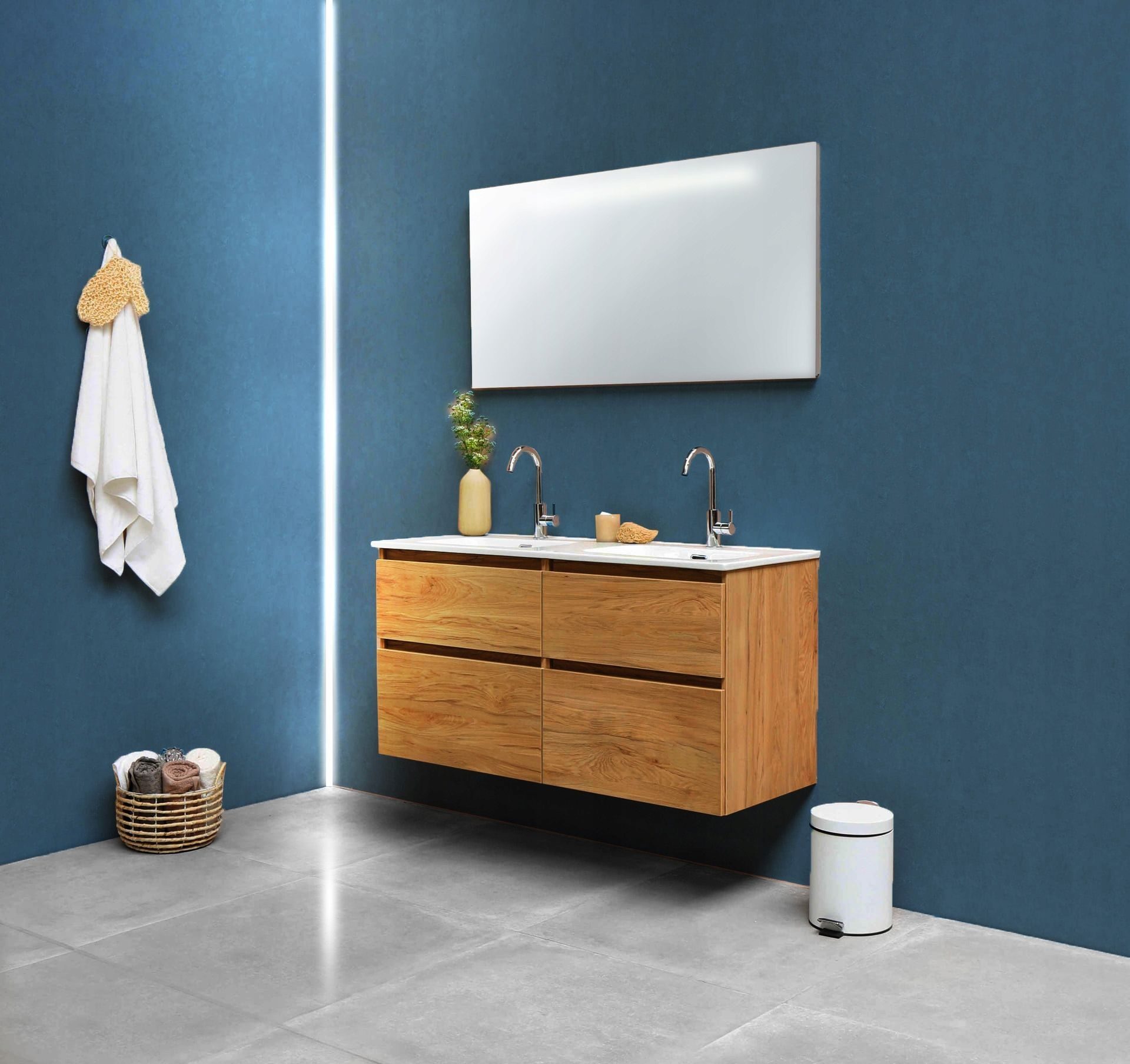 Premium Trockenbau 2M LED-Profil mit Abdeckung Unterputzleiste Rigips Gipskarton Aluminium