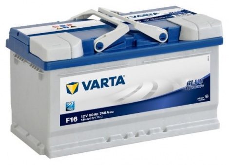 VARTA BLUE DYNAMIC 80AH 740A (F16) – Part No. 580 400 074 – Art.-Nr. HT-47200