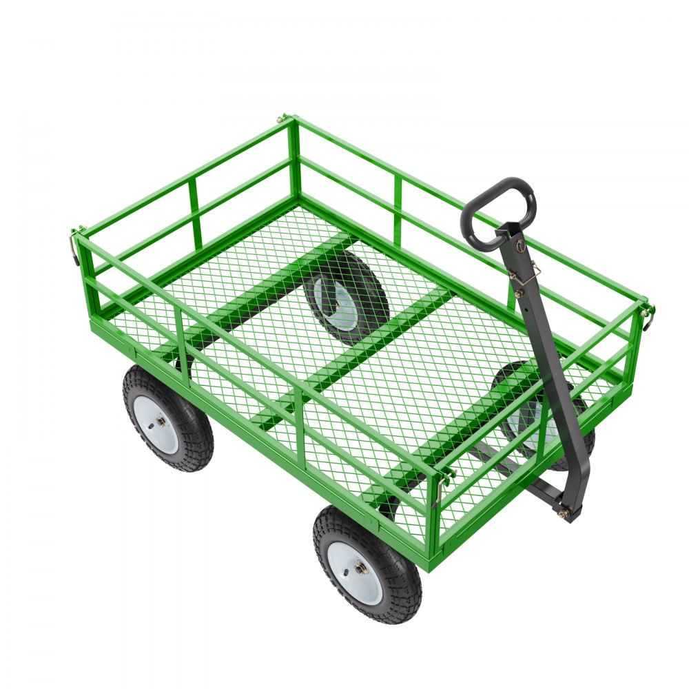 Bollerwagen 110x75x67 cm, Transportwagen, Gartenwagen, Gerätewagen, 2-in-1 Bollerwagen, mit All-Terrain-Reifen, abnehmbaren Seitenwänden aus Mesh-Material und 180° drehbarem Griff Bollerwagen 110x75x67 cm, Transportwagen, Gartenwagen, Gerätewagen, 2-in-1 Bollerwagen, mit All-Terrain-Reifen, abnehmbaren Seitenwänden aus Mesh-Material und 180° drehbarem Griff
