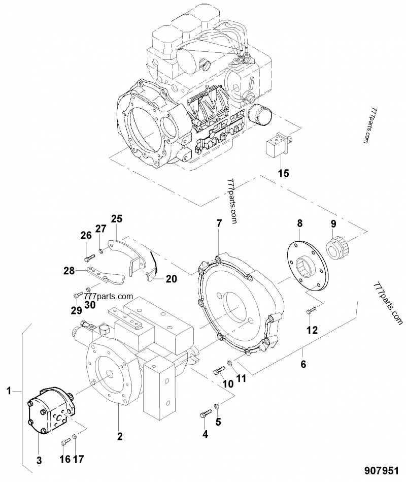 JCB Flange 7131/52271 Original