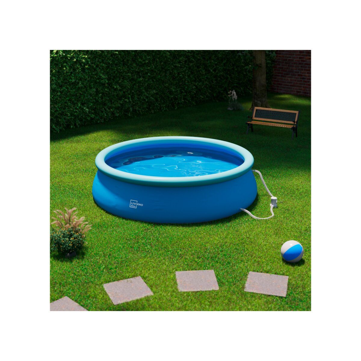 LIVARNO HOME quick-up pool, including filter pump