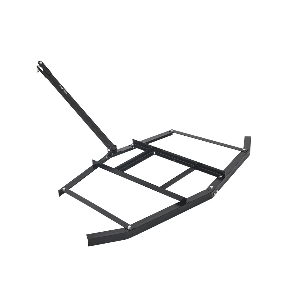 Tow Harrow, 66" Wide Q235 Steel Meadow Harrow with Adjustable Bars & Pin Hitch, Load Capacity up to 50 lbs, Lawn Tow for ATVs, UTVs, Garden & Lawn Tractors