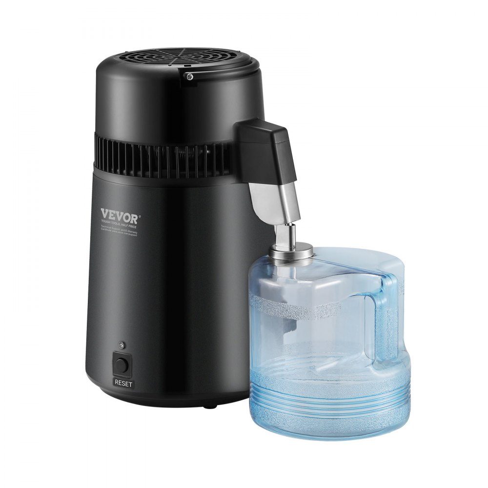 Waterdestilleerder Distilleerder RVS Waterdestilleerder 4L Zwart