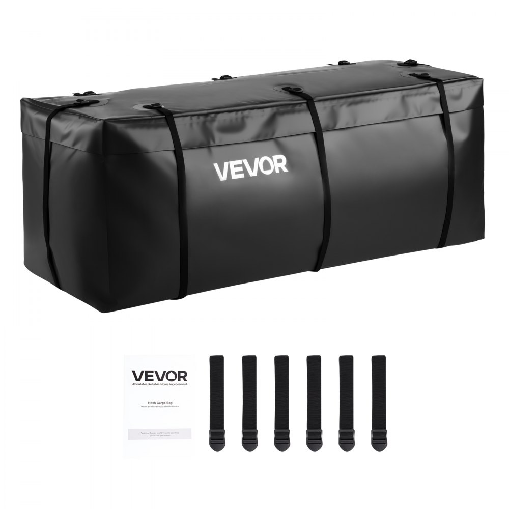 Bagagerektas voor trekhaak van waterdicht 840D PVC (0,566 m³), bagagetas voor opslag achterin vrachtwagens met versterkte riemen voor auto's, SUV's, bestelwagens, zwart Bagagerektas voor trekhaak van waterdicht 840D PVC (0,566 m³), bagagetas voor opslag achterin vrachtwagens met versterkte riemen voor auto's, SUV's, bestelwagens, zwart