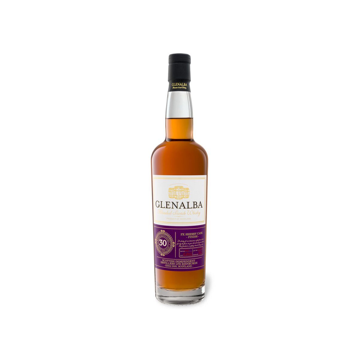Glenalba Blended Scotch Whisky 30 Jahre PX Cask Finish 41,4 % Vol
