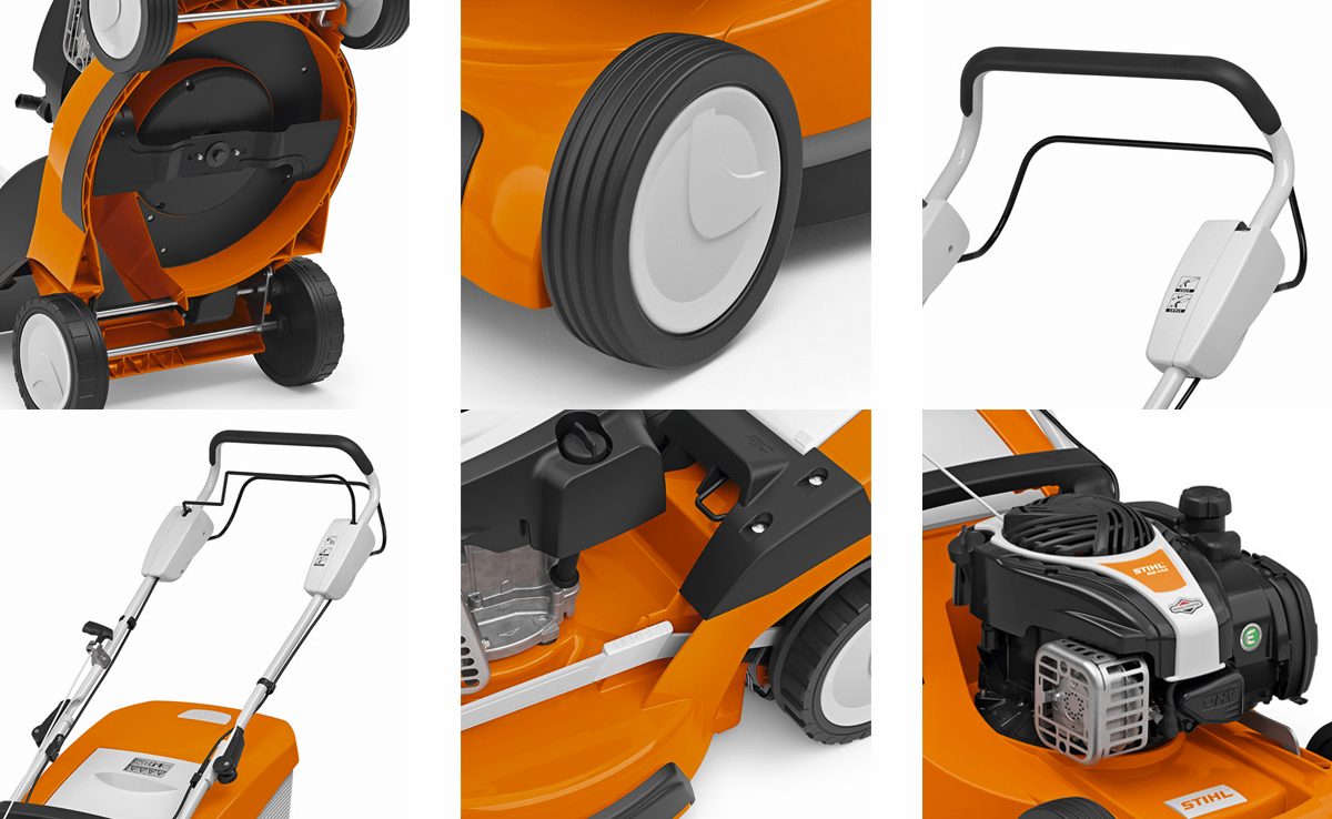Tondeuse à essence Stihl RM 248 T + gants professionnels (2,8 CV, 46 cm) en kit
