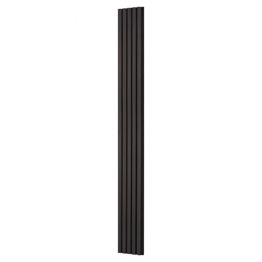Akustikplatten, Akustikplatten, 2400 x 200 mm, MDF-Akzent-Holzwandpaneele für moderne Innenwanddekoration, Kunstholz-Wandpaneele zur Geräuschreduzierung, schwarze Eiche, 4er-Set