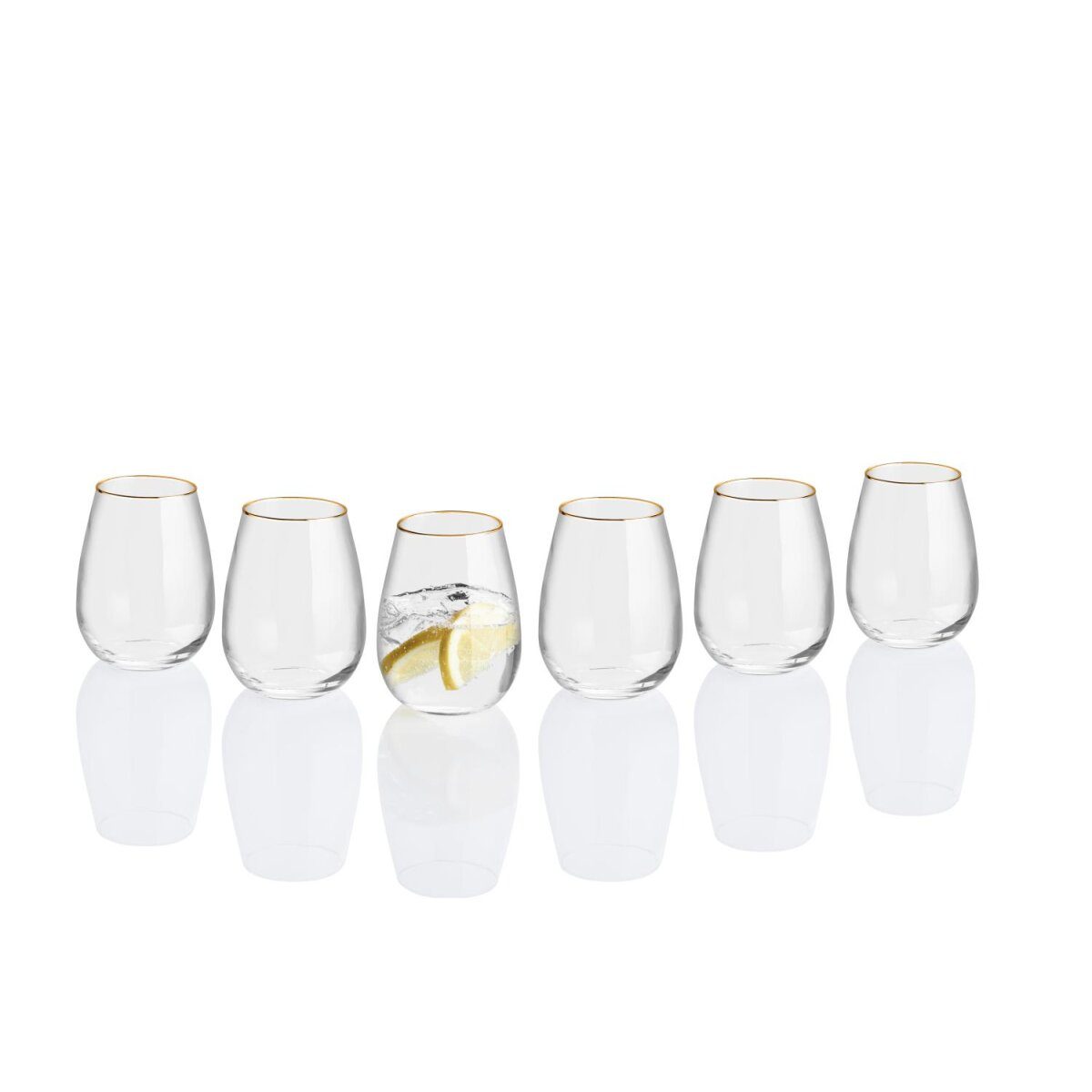 LIVARNO home water/champagne/white wine/red wine glasses, set of 6