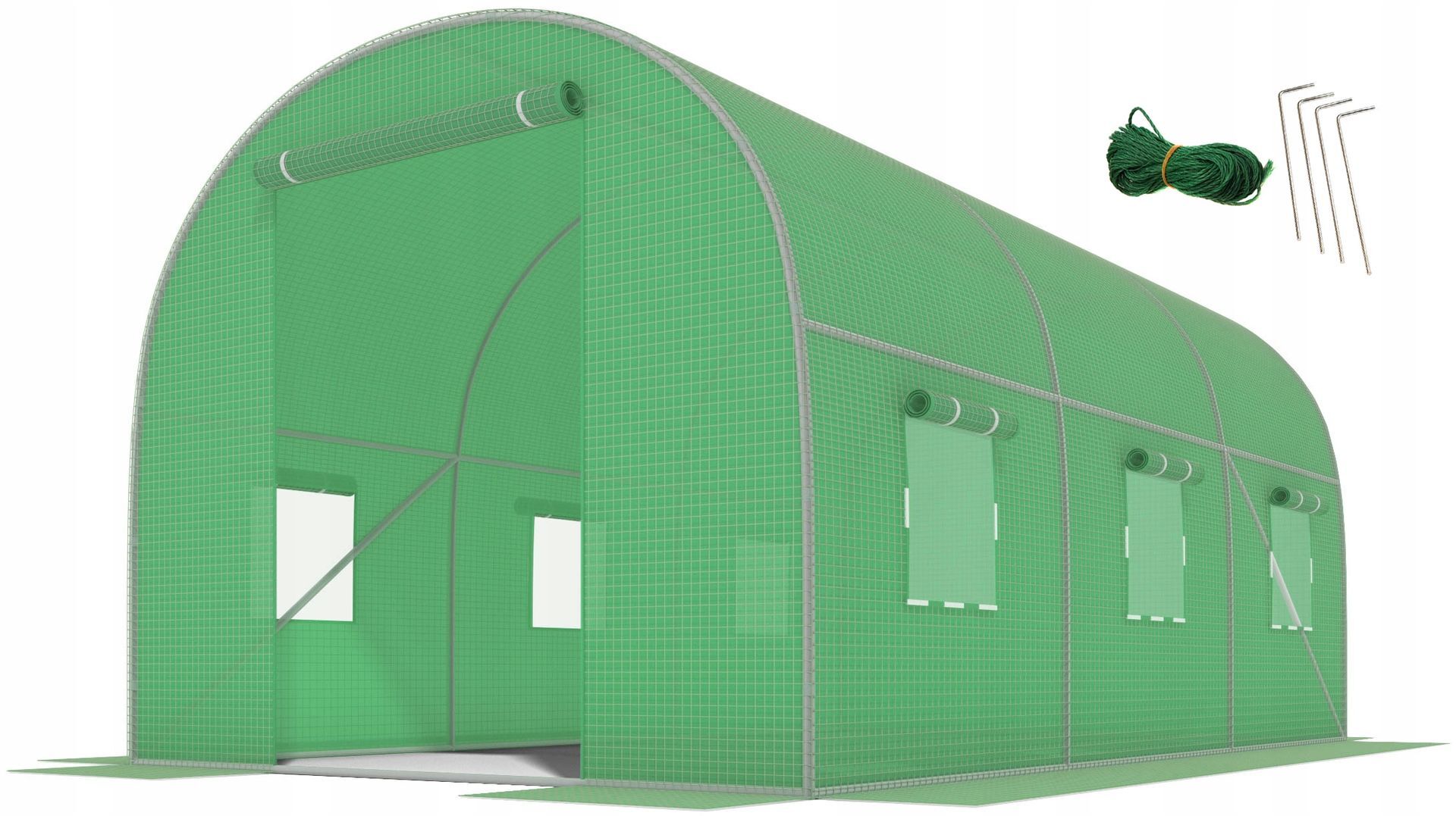 FOIL TUNNEL 10m2 GARDEN GREENHOUSE 4x2.5m UV-4