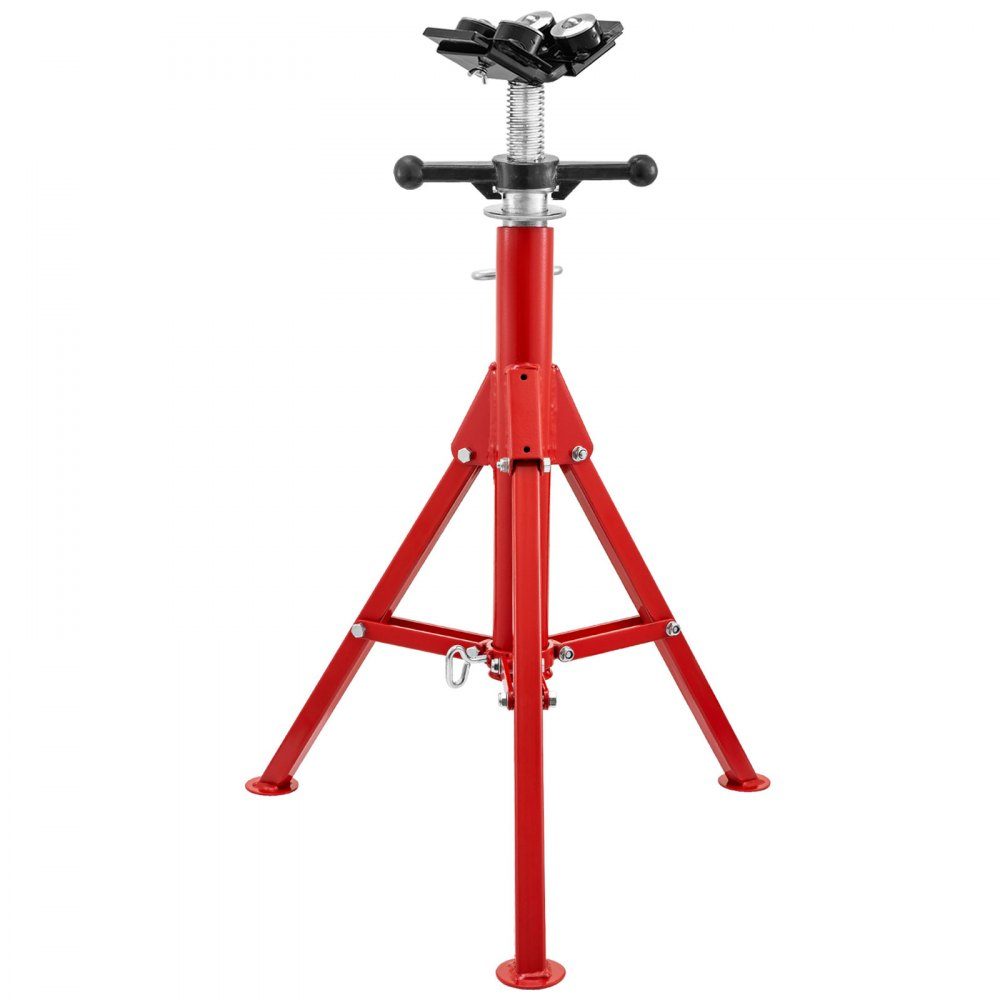 Pipe support with 4-ball transmission, V-head 1107A, foldable pipe stand, 680 kg load capacity, pipe rod height adjustable