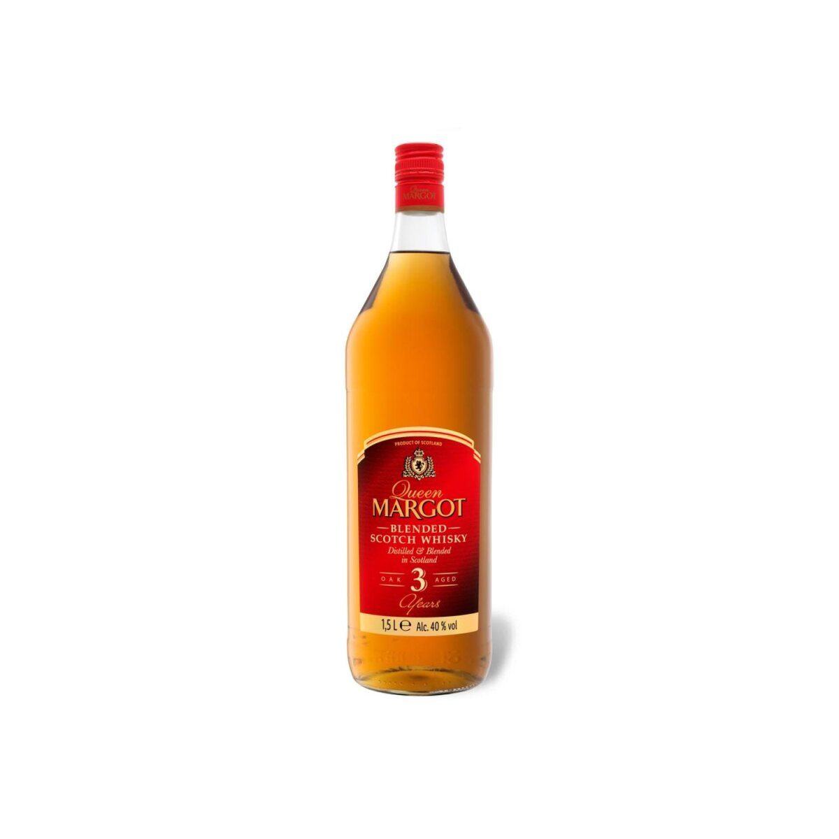 KONINGIN MARGOT Blended Scotch Whisky 3 jaar 1,5 l fles 40% Vol.