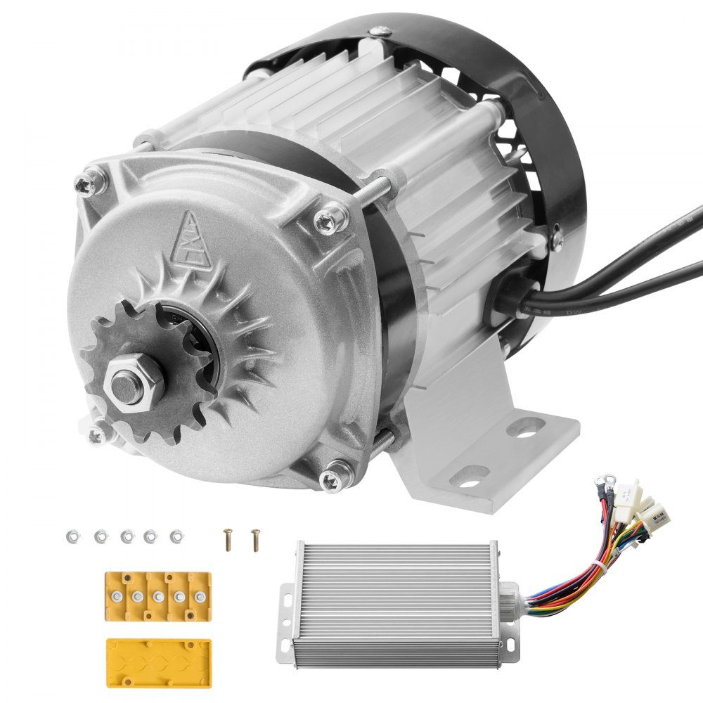 500W Electric Brushless DC Motor Kit, Brushless Electric Motor - 48V 2700RPM Motor with Upgraded Speed ​​Controller for Go Karts E-Bike Motorcycle Scooter