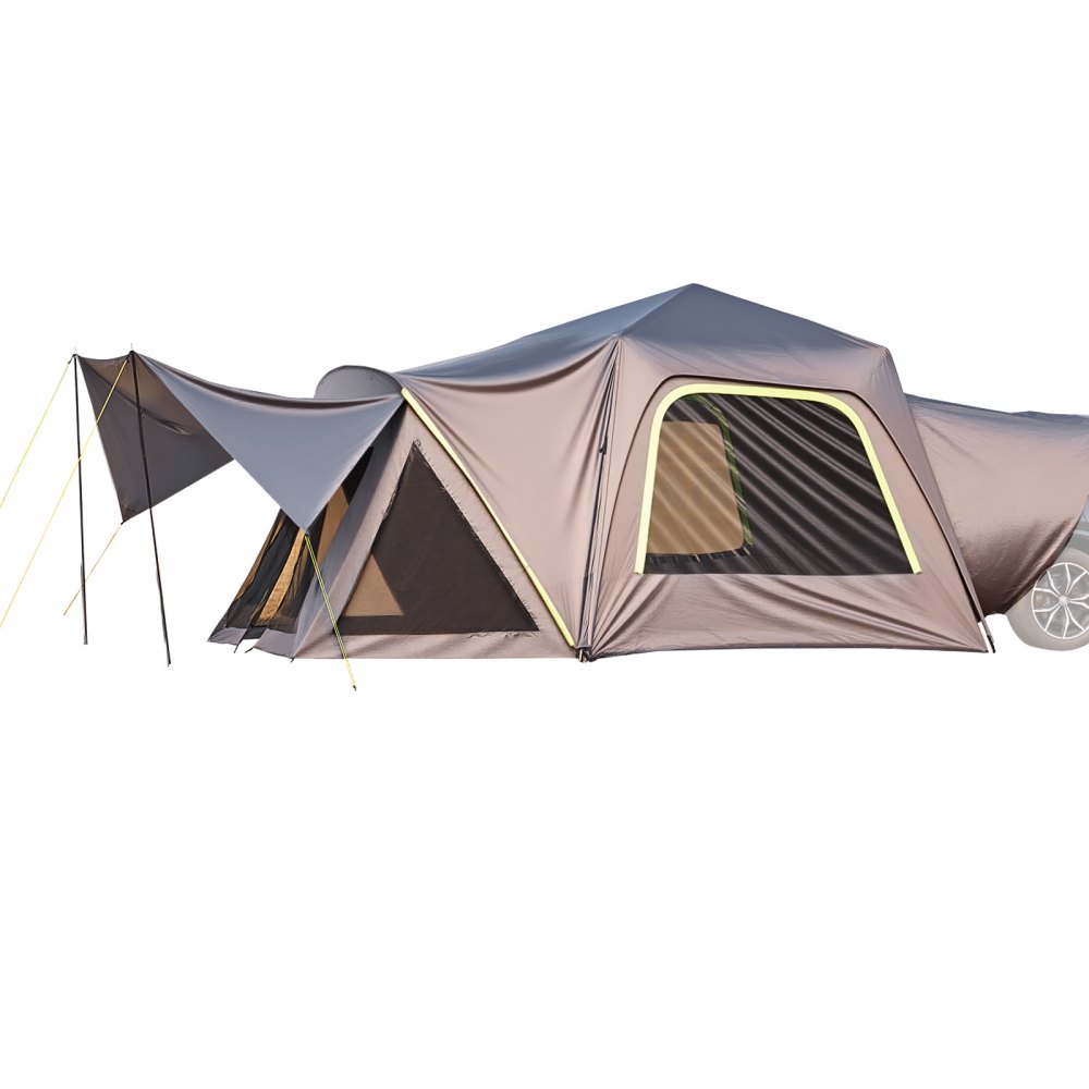 Tente de camping pour voiture SUV (305 x 310 x 230 cm) étanche PU2000 spacieuse double couche pour 5 à 8 personnes Tente de camping SUV avec auvent d'ombrage, fenêtres en maille, auvent de pluie et sac Tente de camping pour voiture SUV (305 x 310 x 230 cm) étanche PU2000 spacieuse double couche pour 5 à 8 personnes Tente de camping SUV avec auvent d'ombrage, fenêtres en maille, auvent de pluie et sac