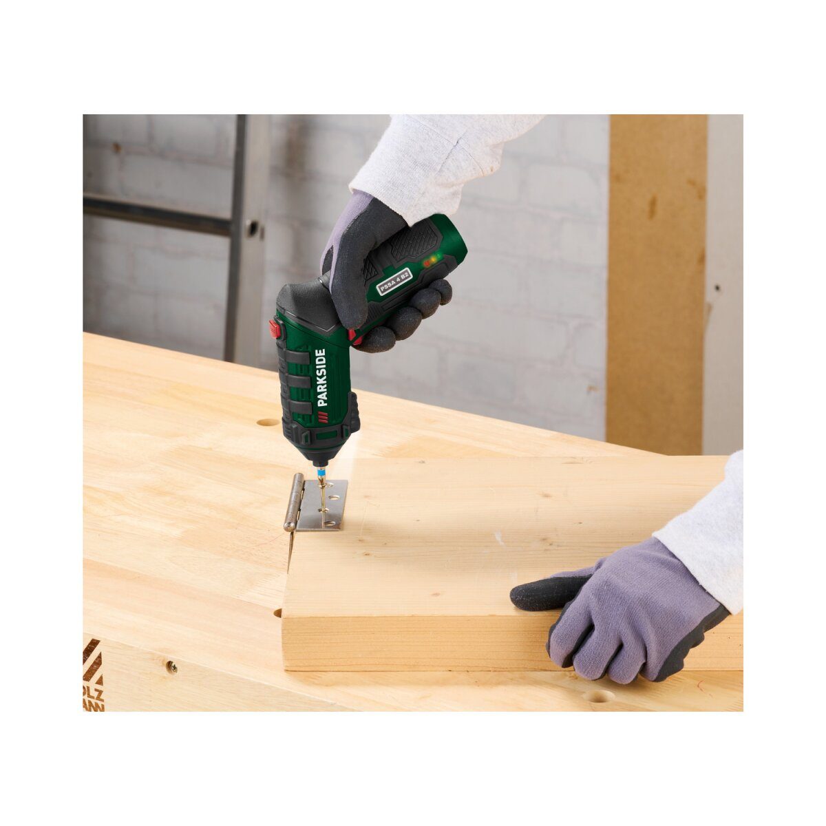 PARKSIDE® 4 V cordless screwdriver »PSSA 4 B2«, rotating handle