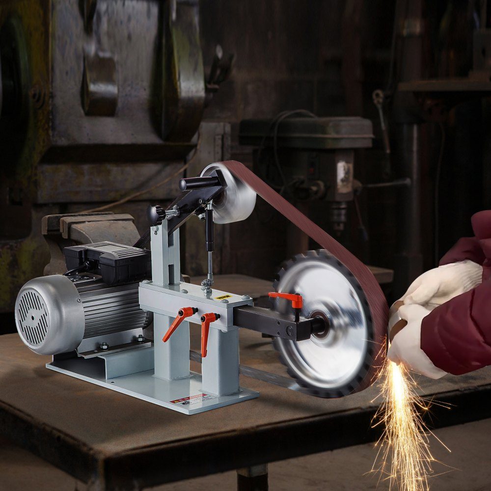 Belt Sander 2" x 82" Belt Disc Sander Combo Belt Disc Sander, 2800 RPM Belt and Disc Sander, PH 427 x 12" Rubber Contact Wheel Stand Belt Disc Sander
