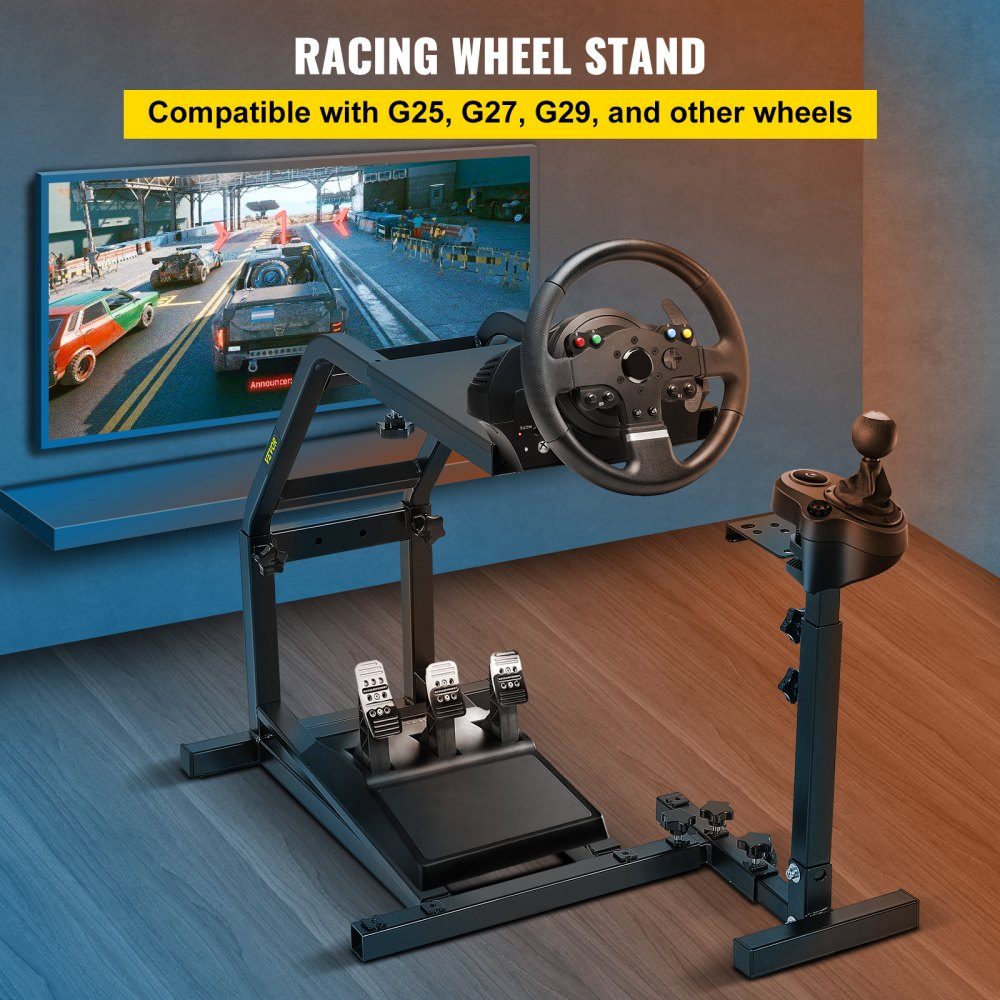 Rennsimulator-Lenkradständer für Logitech G29, G27, G25 Racing Wheel Pro, Ständer, Rad und Pedale, Radständer nicht im Lieferumfang enthalten