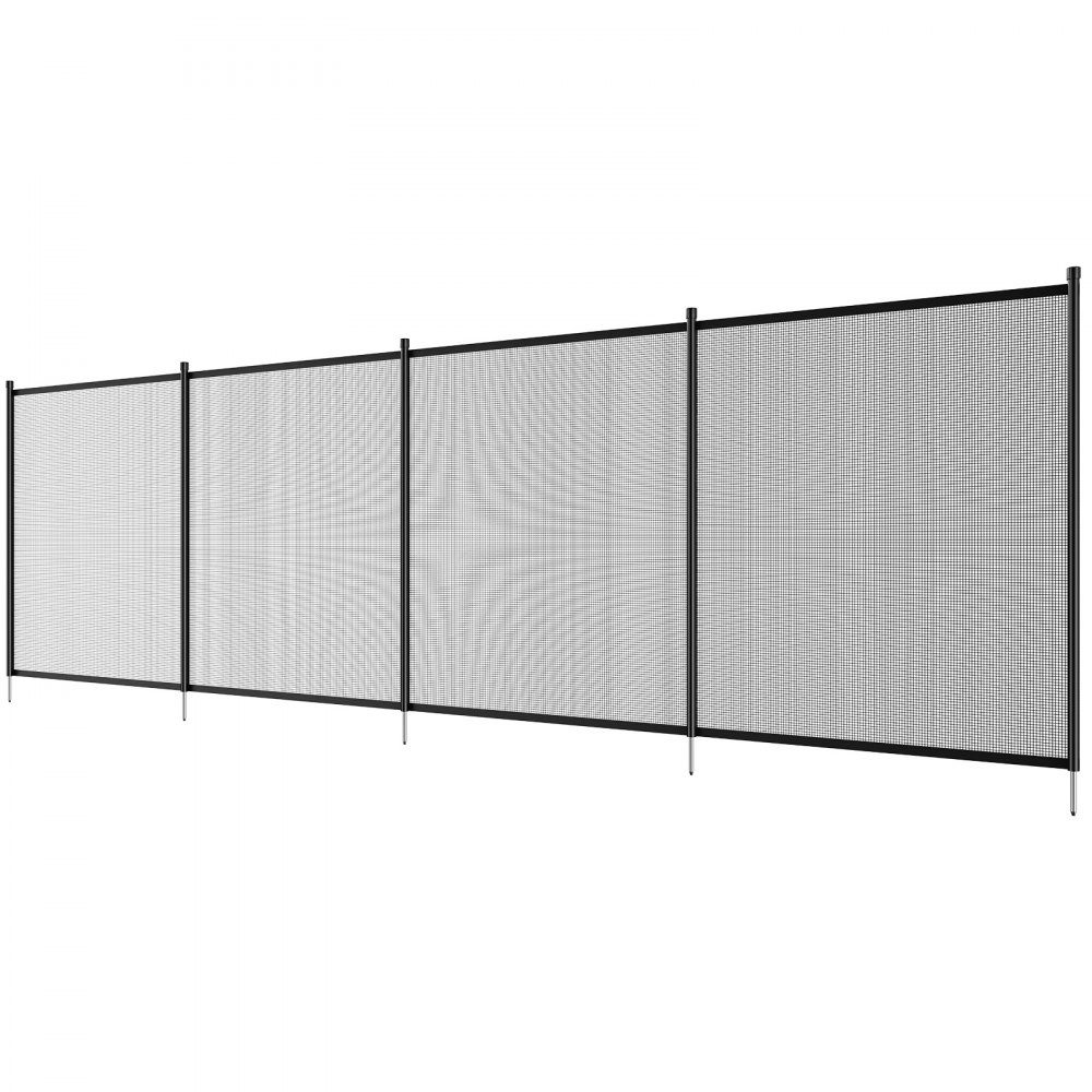Zwembadhek, 4' x 55', verwijderbare kinderveiligheid zwembadhek, eenvoudige doe-het-zelf-installatie, zwembadhek, 12oz Teslin PVC zwembadheknet, beschermt kinderen en huisdieren