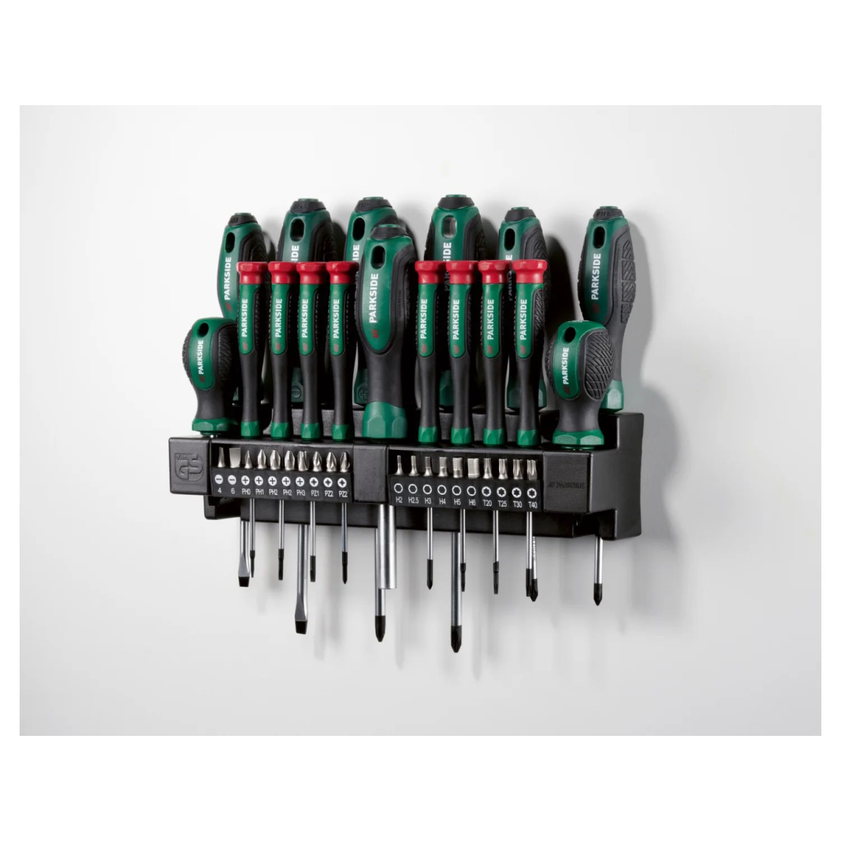 PARKSIDE® schroevendraaierset met wandhouder