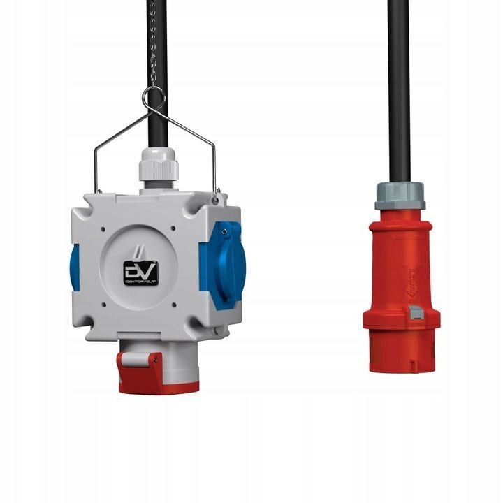 Coffret de distribution électrique de chantier, cube d'énergie d'atelier, cube d'énergie avec ligne d'alimentation
