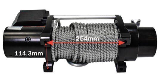 Elektrische Seilwinde XXXL Starterkit 12V 5,5t & Fernbedienung SUV Offroad Abschleppwagen Forstwirtschaft