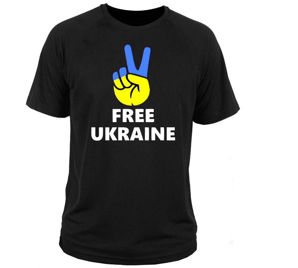 HANDMADE Solidarity Free Freedom Ukraine T-Shirt all sizes S M L XL XXL