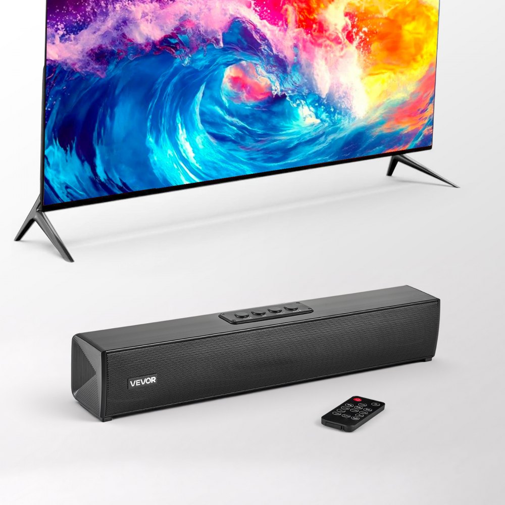 Soundbar voor Smart TV, 2.0-kanaal, 450 mm compacte tv-luidsprekers voor projector, Bluetooth AUX-poort, afstandsbediening, 80 W surround sound-systeem voor pc-thuisbioscoopaudio Soundbar voor Smart TV, 2.0-kanaal, 450 mm compacte tv-luidsprekers voor projector, Bluetooth AUX-poort, afstandsbediening, 80 W surround sound-systeem voor pc-thuisbioscoopaudio