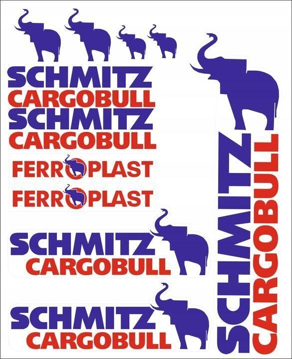 Schmitz Cargobull STICKER FERRORPLAST TRAILER Remorque Réf. rigérée TIR MAN IVECO DAF Actros MAN Mercedes