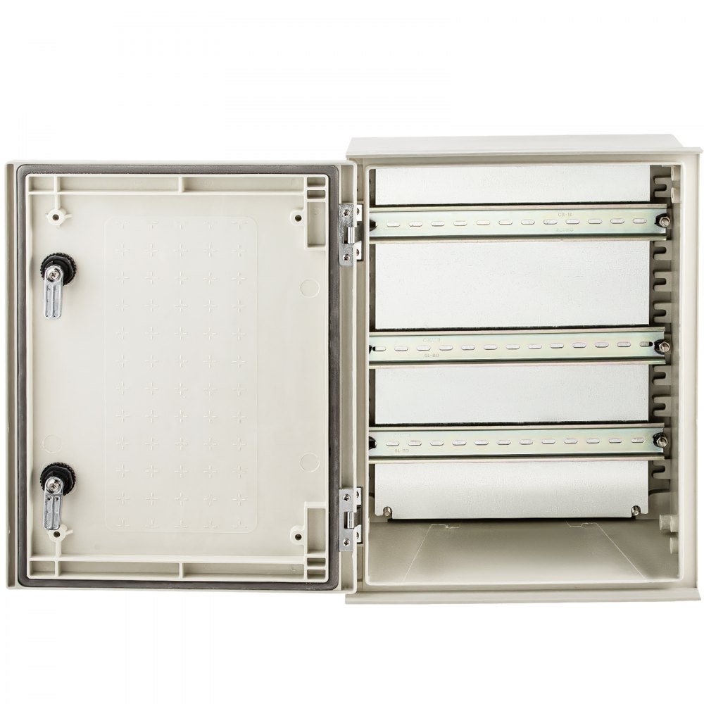 Schakelkast NEMA glasvezelbehuizing, 40 x 30 x 20 cm NEMA 3X glasvezelverdeelkast, IP66 water- en stofdicht, buiten/binnen elektrische aansluitdoos, met montageplaat Schakelkast NEMA glasvezelbehuizing, 40 x 30 x 20 cm NEMA 3X glasvezelverdeelkast, IP66 water- en stofdicht, buiten/binnen elektrische aansluitdoos, met montageplaat