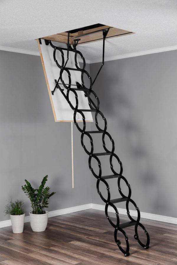 Scissor staircase Attic staircase Attic staircase Storage staircase Big thermally insulated U value U = 1.22 W/m²k Selection of dimensions