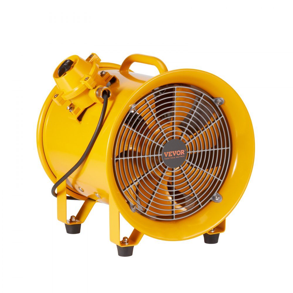 Bauventilator, 550 W AC-Motor, Bauventilator, 2850 U/min, Bauventilator, Gebläse 1179 l/s (2500 CFM), Axialventilator, 3 m Netzkabel, Axialventilator, 75 dB Geräuschpegel, Industrieventilator IP44