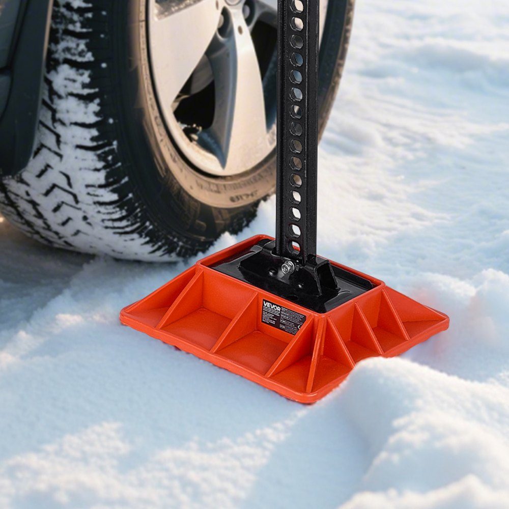 Base de cric de voiture et support de poignée Cric de voiture robuste 295 x 295 mm Base de cric de voiture tout-terrain avec capacité de 7 500 lb Support de cric pour la plupart des crics de voiture avec base de 185 x 120 mm