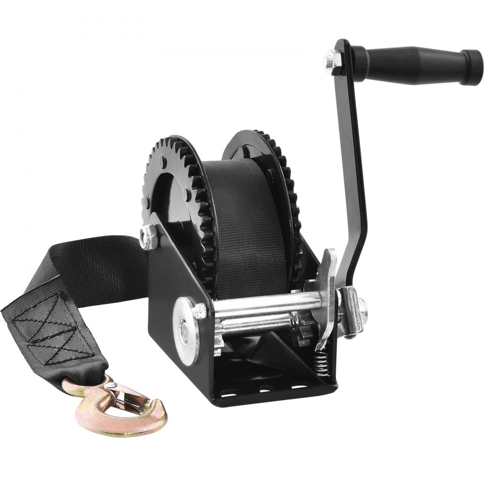 Seilwinde 907,1kg Handseilwinde 208x105x151mm Bootswinde 2-fach Ratsche/1-Gang Handwinde mit ca. 7 m lange Gurtwinde aus Polyester mit ergonomischem Griff. Handseilwinde für Fahrzeuge und Boote Seilwinde 907,1kg Handseilwinde 208x105x151mm Bootswinde 2-fach Ratsche/1-Gang Handwinde mit ca. 7 m lange Gurtwinde aus Polyester mit ergonomischem Griff. Handseilwinde für Fahrzeuge und Boote