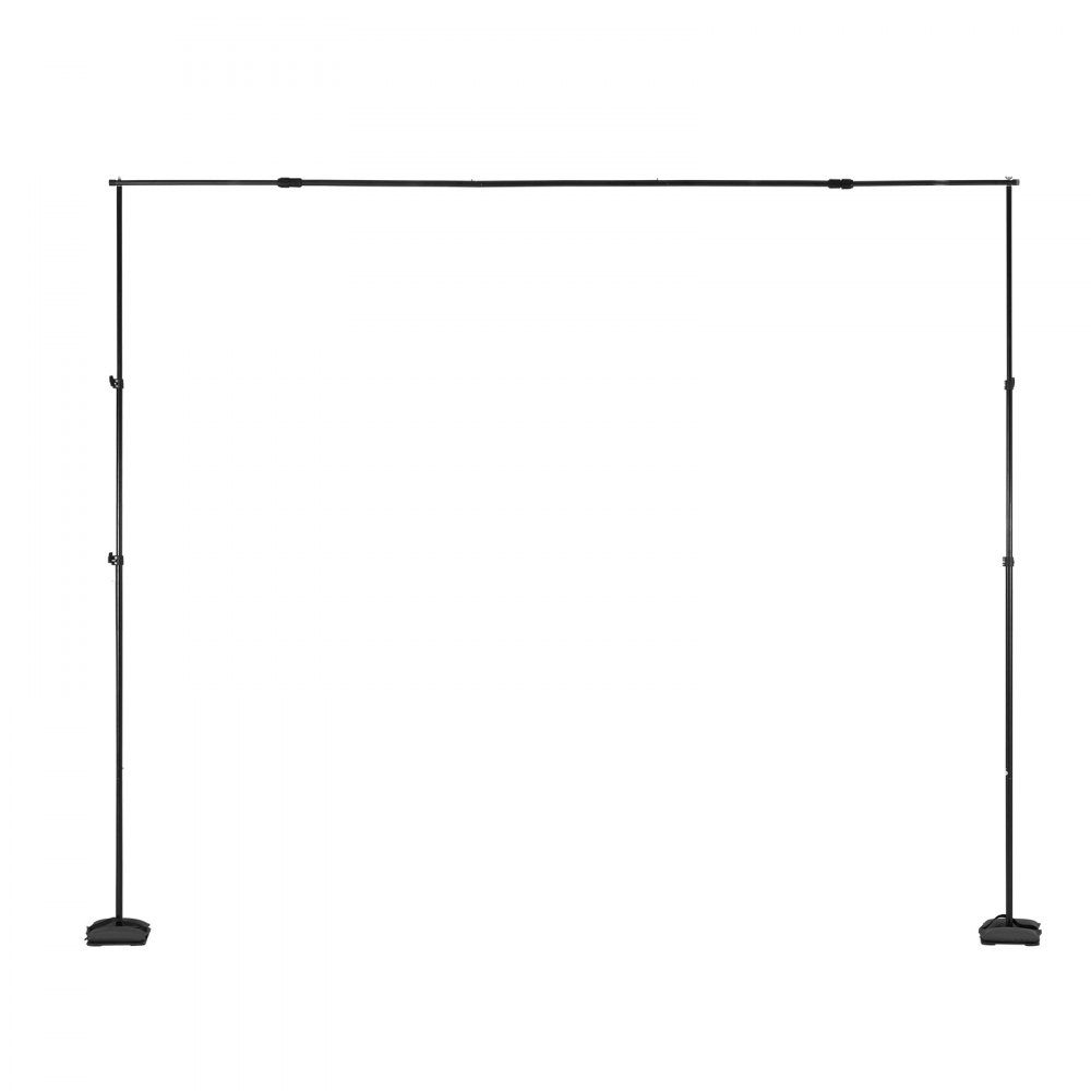 Hintergrundständer, verstellbarer Fotohintergrundständer (Hintergrundtuch: 260 x 300 cm), Hintergrundständer mit 7 Querstangen, Bildschirmständer für Produktfotografie, Studiofotografie